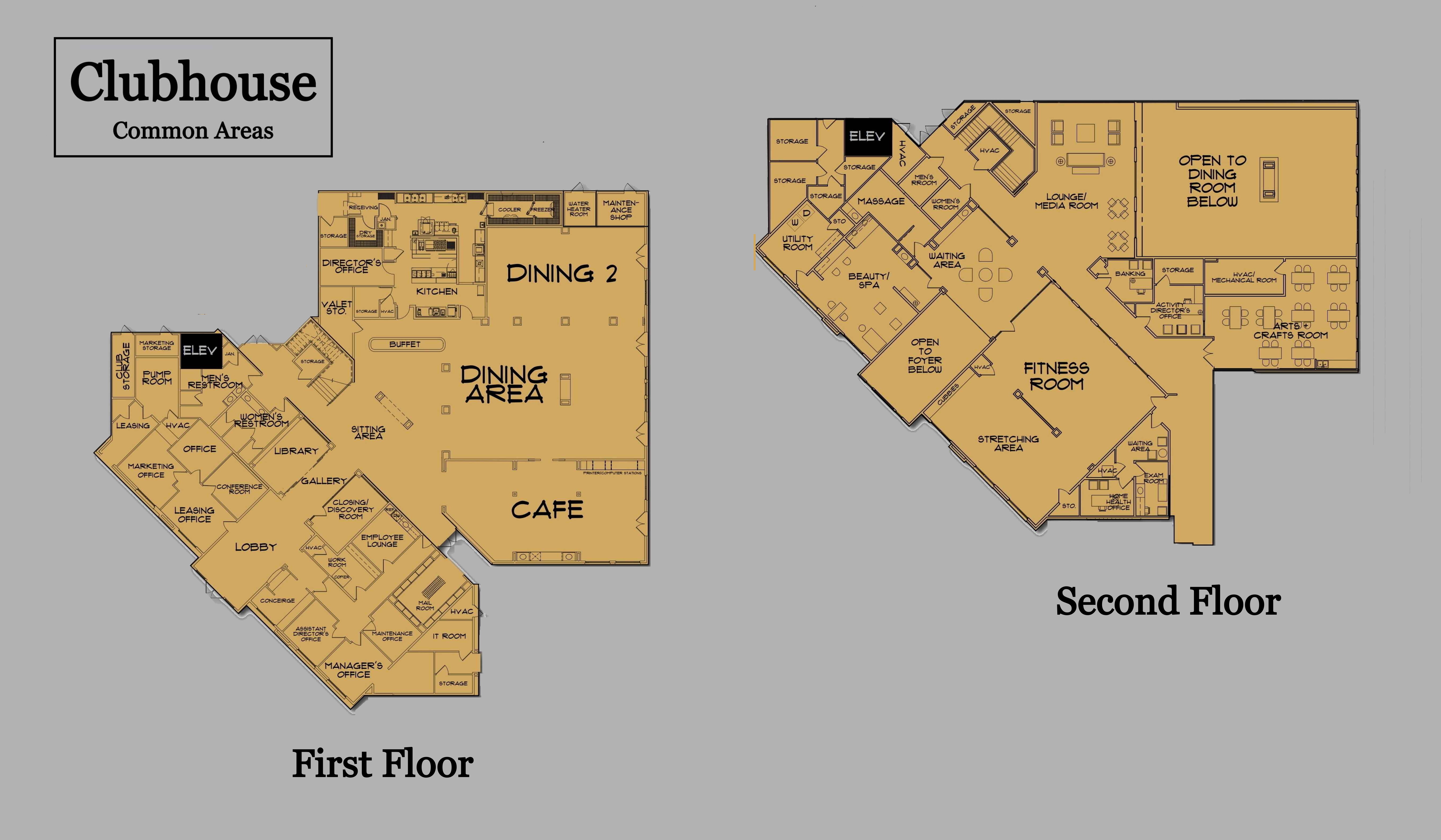 Clubhouse/Common areas plan