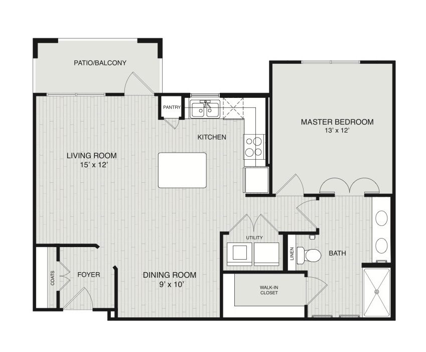 Diagram of Blanco Floor Plan