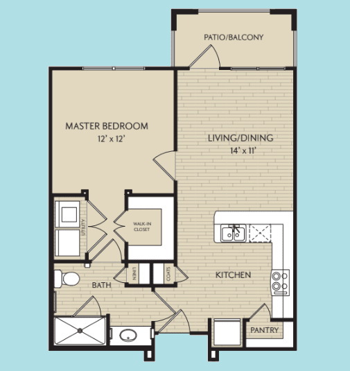 Diagram of Brazos Floor Plan