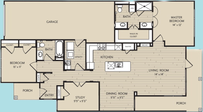 Diagram of Frio Floor Plan