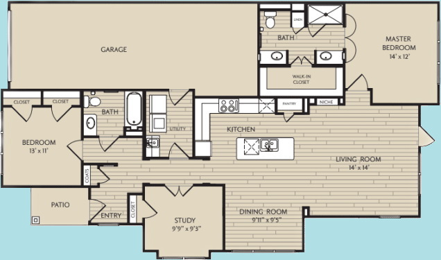 Diagram of Travis Floor Plan